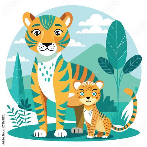vector illustration of a animals