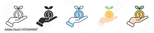 Investment Icon Set Multiple Style Collection