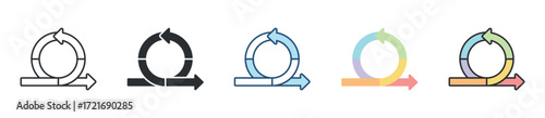 Agile Icon Set Multiple Style Collection
