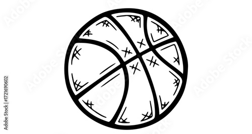 Classic basketball, capturing the essence of the popular sport and recreation
