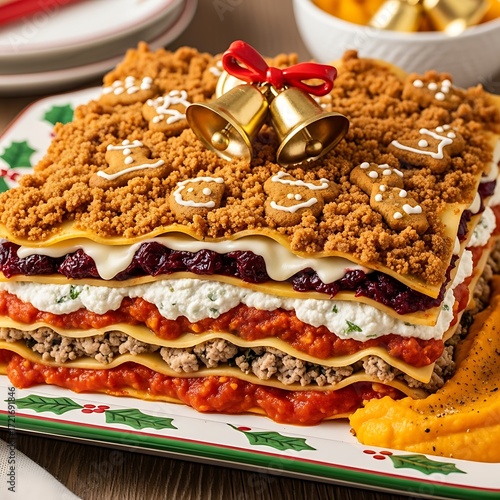 Christmas Bell Lasagna – Festive Seven-Layer Holiday Pasta with Edible Bells