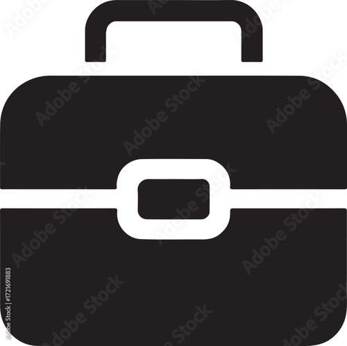 Silhouette lunch box glyph icon representing meal, food storage, snack, school, and takeaway.