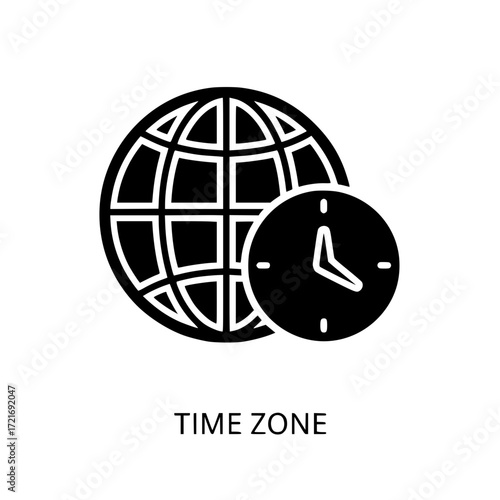 Global time zone clock icon representing international business and travel coordination