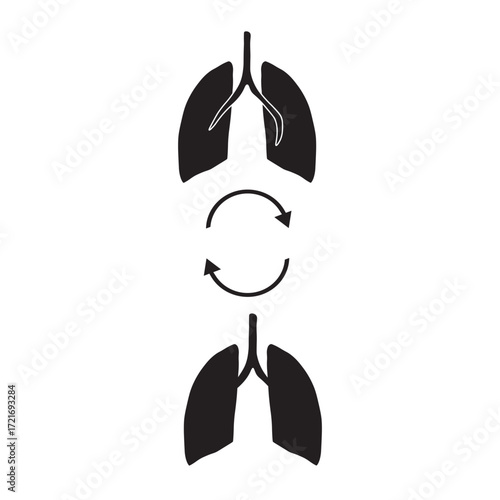 Lung Transplant Glyph Icon