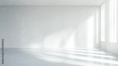 Minimalist shadow background with botanical elements, great for prints, media, and elegant designs