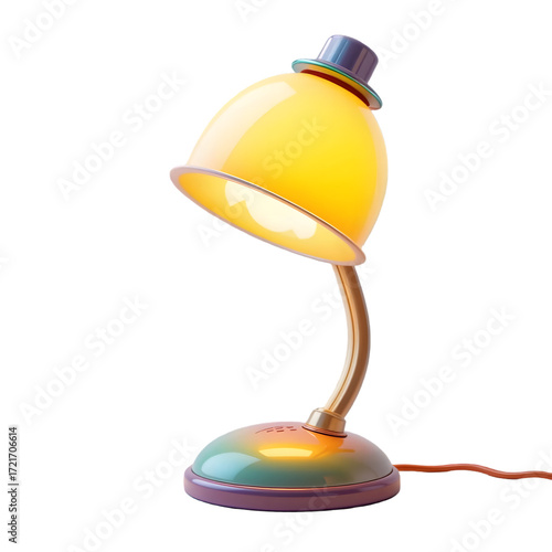 3D Desk Lamp with Cheerful Glow