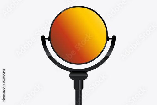 A Cicle LED Mock Up design for Technology display the information and Presentation. A Digital technology LED Mock up illustration
