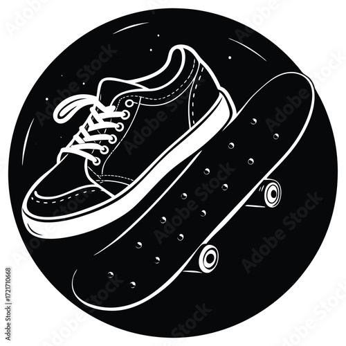 sport shoes vector illustration