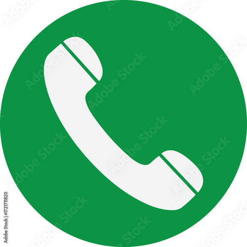 Green Phone Call Icon – Communication Symbol