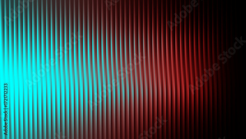 Abstract futuristic refracted glass gradient with purple red color. Dynamic ribbed texture for tech background, header, cover, poster, backdrop.