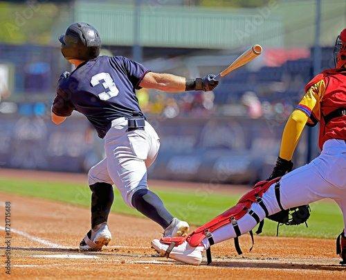 baseball player running
