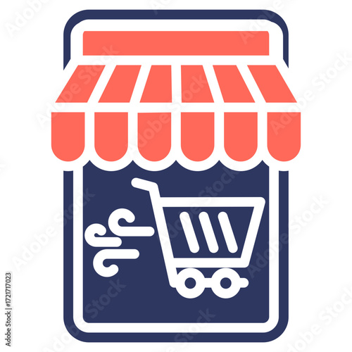 Virtual Store glyph color icon