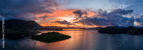 San Mun Tsai Fishing Village at Dawn