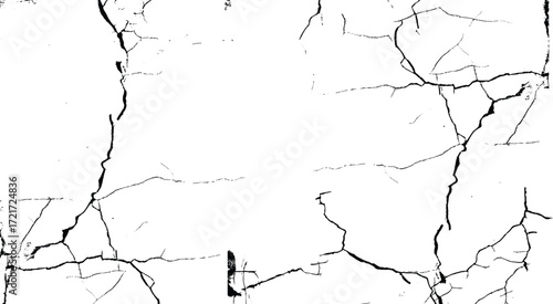 Cracks overlay textured. Vector Vintage illustration, grunge texture, broken effect, grunge effect vector background
