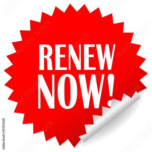 Renew now reminder note paper