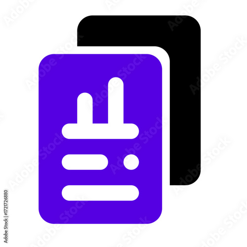 report icon two tone color