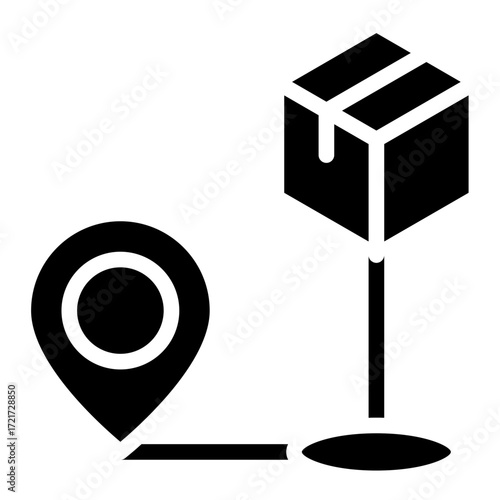 Logistics  icon glyph style vector illustration