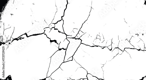 Black and white grunge urban texture vector with copy space. Abstract illustration surface dust and rough dirty wall background with empty template. Distress or dirt and damage effect concept - vecto