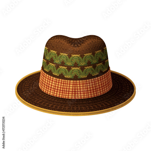 green felt hat
