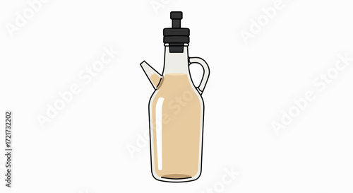 Elegant Olive Oil & Vinegar Dispenser: Kitchen Decor