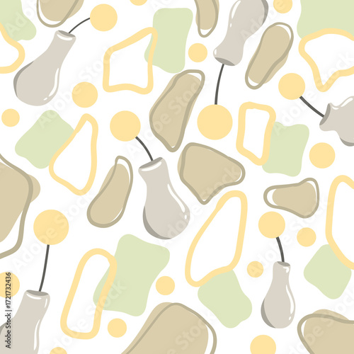 seamless background with abstract shape