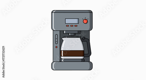 Brewtiful Morning: Coffee Maker Illustration