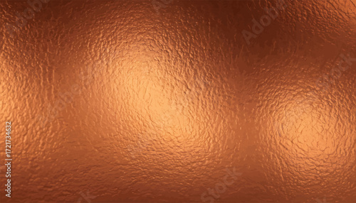 Copper Texture Background Metallic Surface with Reflected Light