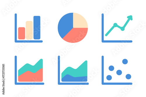 Comprehensive collection of business and financial data visualization charts and graphs for analysis and reporting