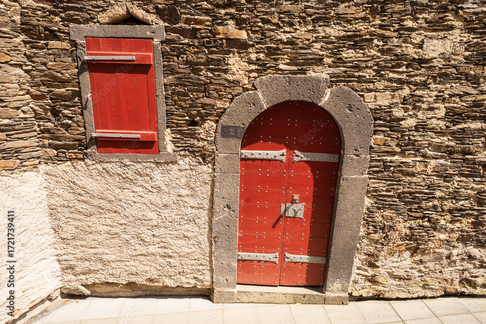 custom made wallpaper toronto digitalOld arch wooden door and window of a castle