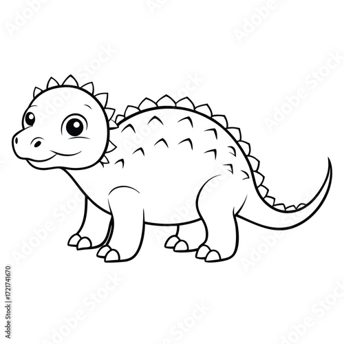 Ankylosaurus vector illustration