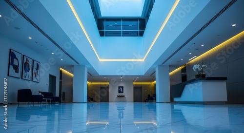 Modern office lobby interior design