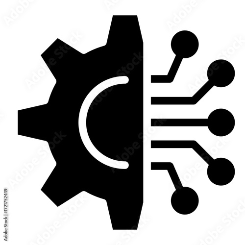 Speed settings icon glyph style vector illustration