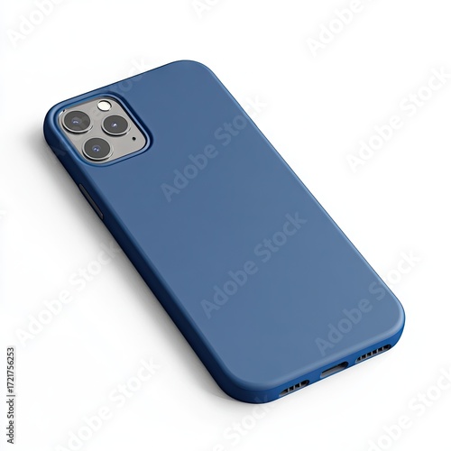 Cobalt blue phone case,  sleek and modern