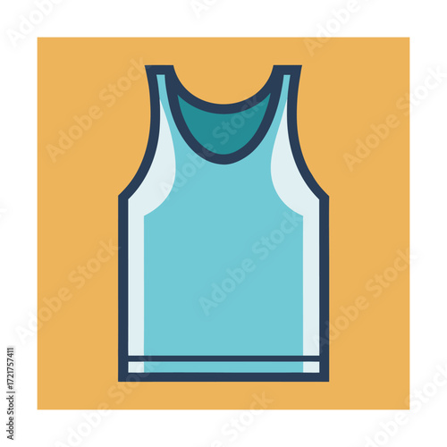 Blue tank top