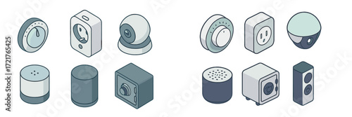 Collection of modern smart home devices for enhancing daily convenience and security