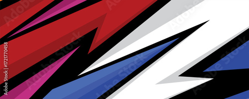 Stylish multicolor sports banner background design.