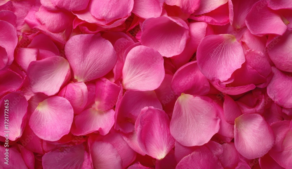 Fototapeta premium Close-up of many pink rose petals