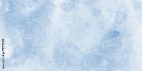 The soft blue watercolor background, blue sky in grunge style,blue sky with clouds. Light sky blue shades watercolor background, grunge blue background, with subtle gradients and textures.