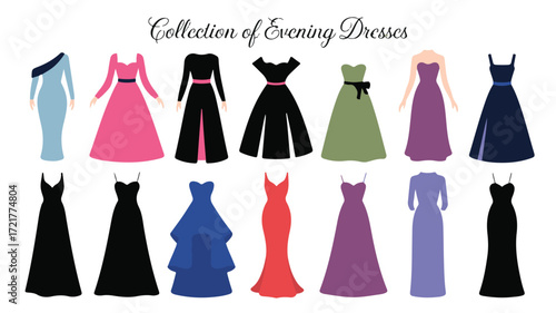 Elegant Collection of Evening Dresses In Various Colors And Styles formal wear
