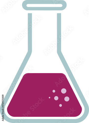 Scientific Beaker Color Vector Design