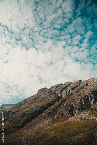 mountain landscape with clouds - Scottigh Highlands