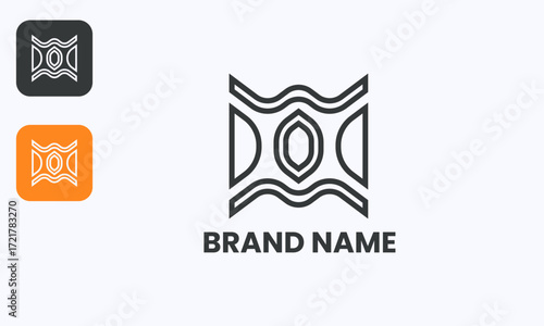Modern Ambigram M W D O Logo Unique Simple Design