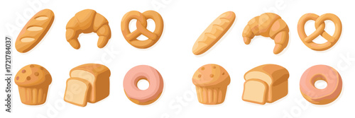 Delicious assortment of pastry and bread shapes perfect for baking fun and creativity