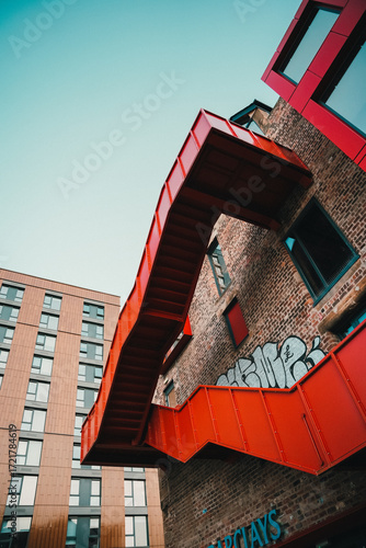 Stairway in a building in Glasgow