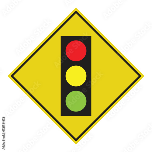 traffic light symbol information road sign icon vector