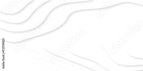 White light dynamic smooth cover origami papercut texture background. Abstract Luxury diamond creative topography map vector natural shadow papercut web spiral line background . 