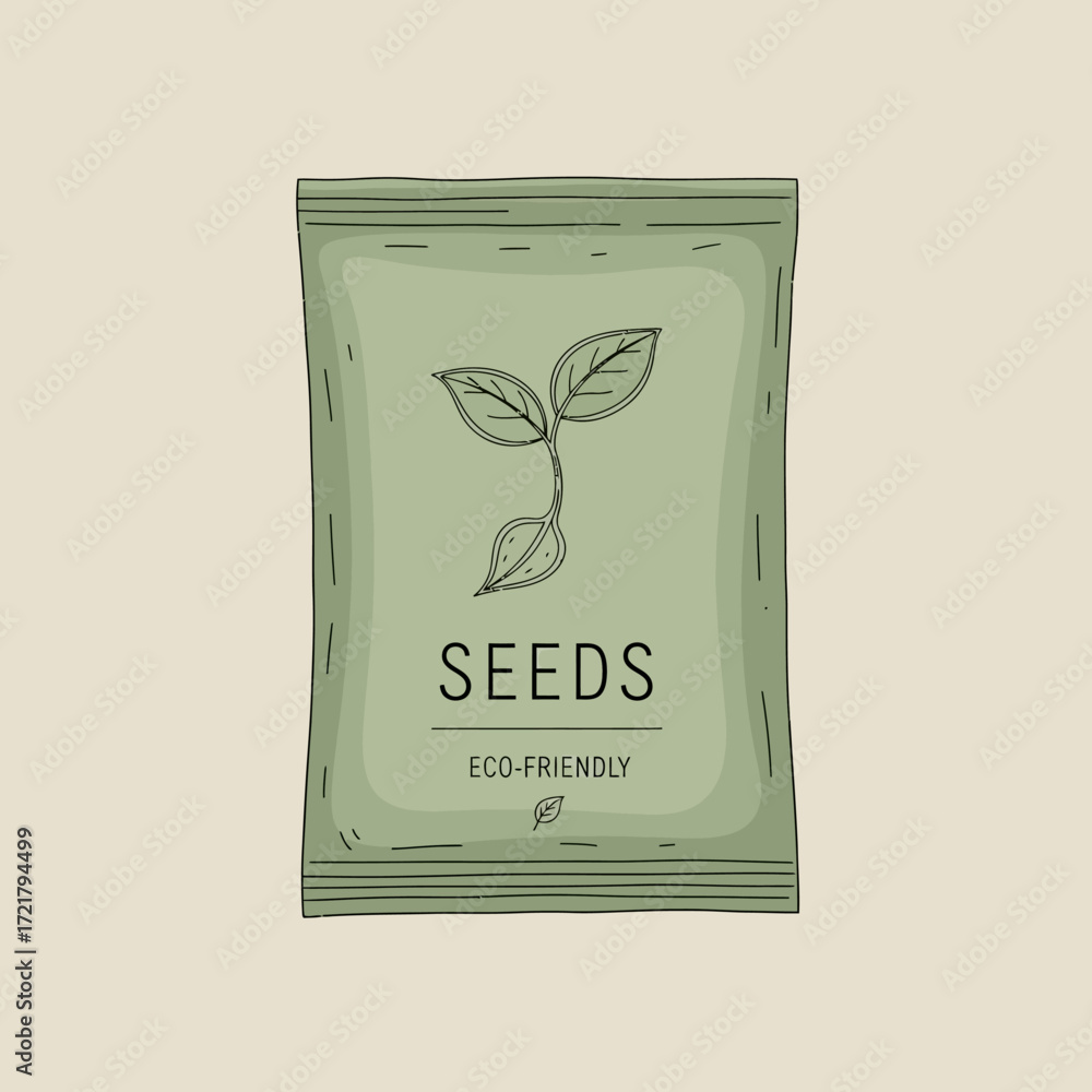 Eco-Friendly Seed Packet Design Sustainable Gardening
