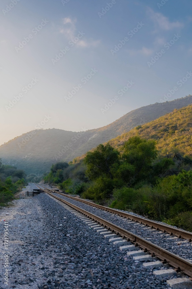 Fototapeta premium railroad in the mountains