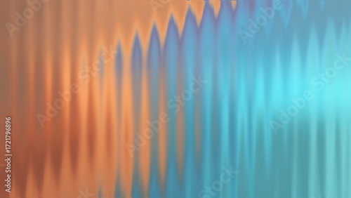 Abstract warm orange and teal wavy vertical lines with bright light background texture