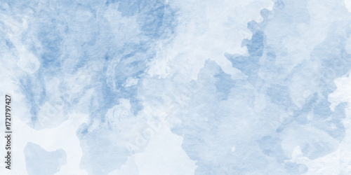 Blue pastel marble watercolor texture background,  blue watercolor texture surrounding with various clouds or fog,white backdrop concrete texture,top counter top-view of natural tiles stone in luxury,